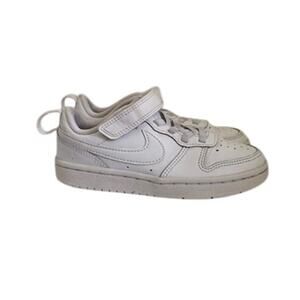 Nike Court Borough Low 2 White Kids Sneakers BQ5451-100 Size 12C
